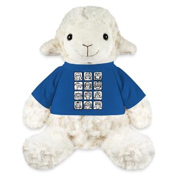 Gamer Game Play Online Computer Gaming Arcade - MiniFeet® Sheep Annika - royal blue - Front