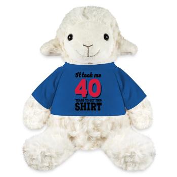 40th birthday - MiniFeet® Sheep Annika - royal blue - Front