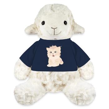 Chat mignon comme illustration - Mouton en peluche Annika MiniFeet® - bleu marine - Devant
