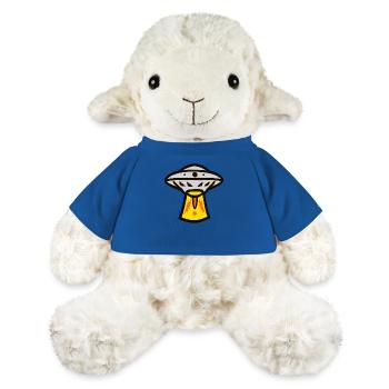 Vaisseau spatial extraterrestre OVNI - Mouton en peluche Annika MiniFeet® - bleu roi - Devant