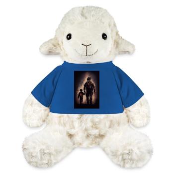 Fils pompier - Mouton en peluche Annika MiniFeet® - bleu roi - Devant