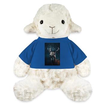 Cerf, Cerf, Chasseur, Animal, Animal - Mouton en peluche Annika MiniFeet® - bleu roi - Devant