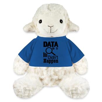 Les données ou ça ne s’est pas produit - Mouton en peluche Annika MiniFeet® - bleu roi - Devant