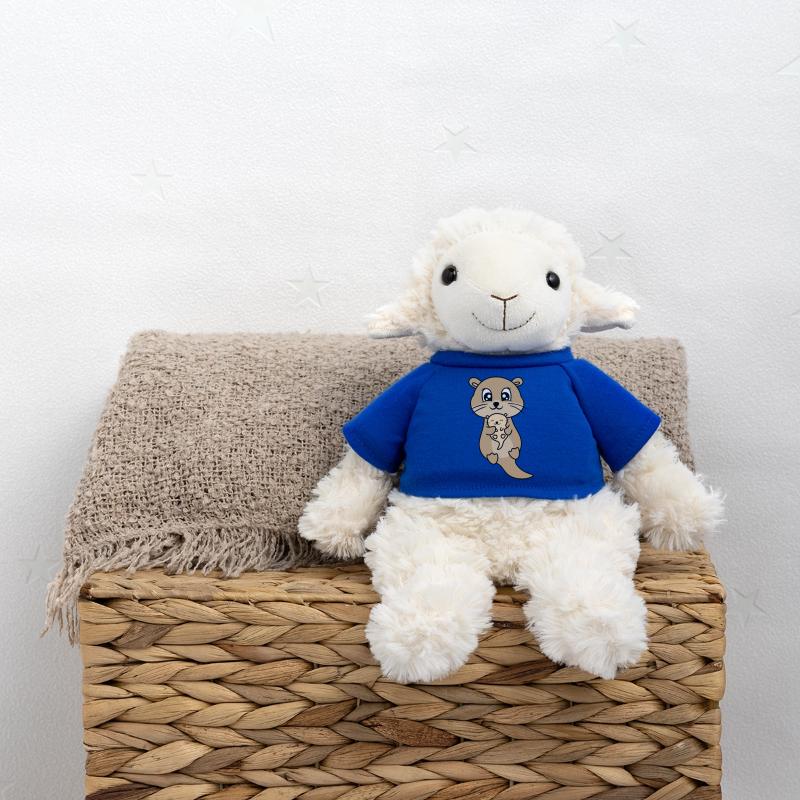 Mère et bébé loutre mignon Mouton en peluche Annika MiniFeet®