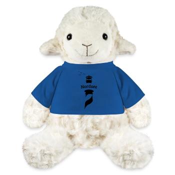Phare de la mer du Nord - Seagulls - Mouton en peluche Annika MiniFeet® - bleu roi - Devant