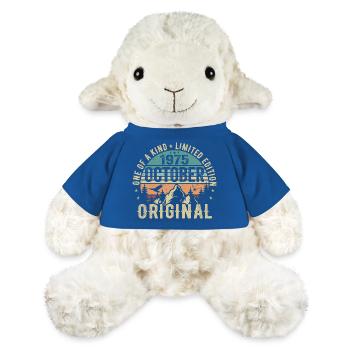 Oktober 1975 Geburtstagsgeschenk - Oktober 1975 - MiniFeet® Schaf Annika - Königsblau - Vorne