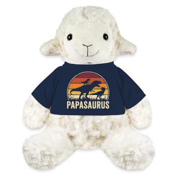 Papasaurus Papa Dinosaure Père Papa - Mouton en peluche Annika MiniFeet® - bleu marine - Devant