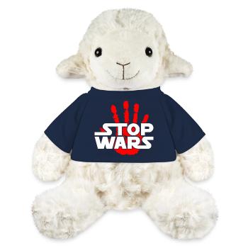 Arrêtez les guerres - Mouton en peluche Annika MiniFeet® - bleu marine - Devant