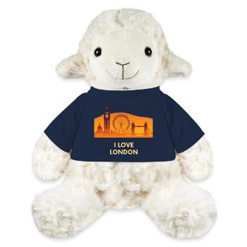 I Love London Skyline Sunset - MiniFeet® Sheep Annika - french navy - Front