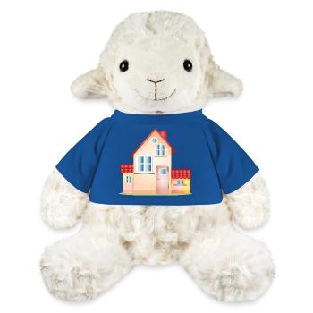 Colorful House – Friendly Home Motif - MiniFeet® Sheep Annika - royal blue - Front