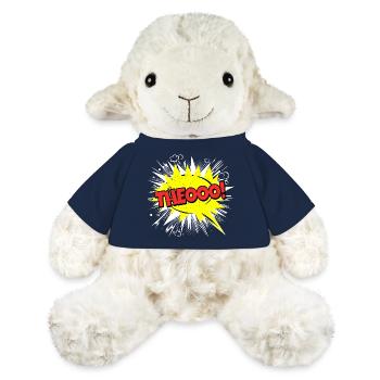 Theo Name Funny Speech Bubble Theooo! - MiniFeet® Sheep Annika - french navy - Front