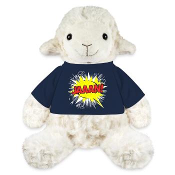 Jan Name Funny Speech Bubble Jaaan! - MiniFeet® Sheep Annika - french navy - Front