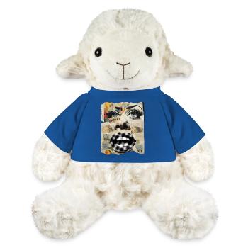 Collage de photos - Mouton en peluche Annika MiniFeet® - bleu roi - Devant