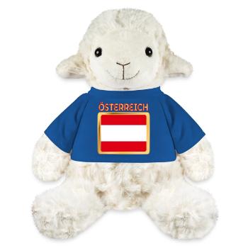 DRAPEAU AUTRICHIEN AUTRICHE - Mouton en peluche Annika MiniFeet® - bleu roi - Devant