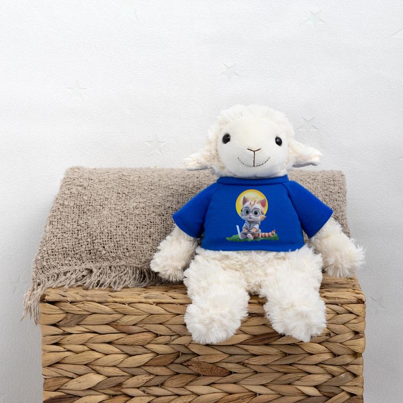 Smart Cat Sun Coder : Impression d’art pour ordinateur portable chaton Mouton en peluche Annika MiniFeet®