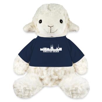 Ville hanséatique de Brême - Mouton en peluche Annika MiniFeet® - bleu marine - Devant