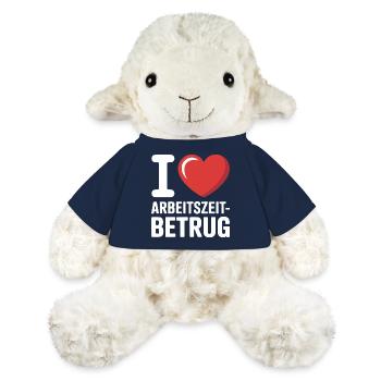 I Love Arbeitszeitbetrug Kein Verbrechen Job Büro - MiniFeet® Schaf Annika - French Navy - Vorne