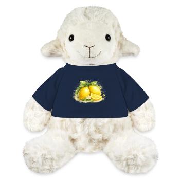 Zitrus Aquarell Zitronen-Stillleben - MiniFeet® Schaf Annika - French Navy - Vorne