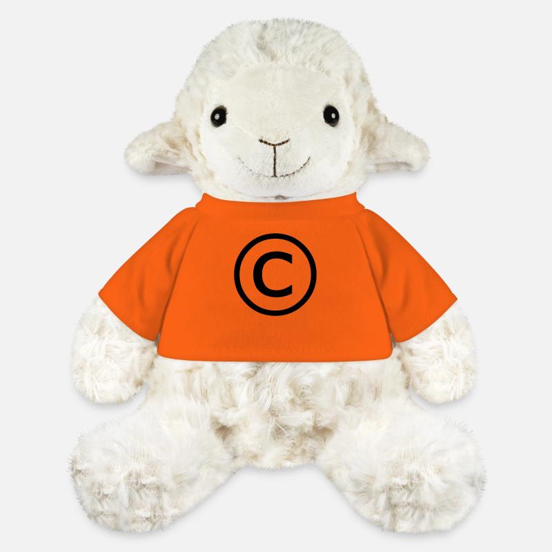 copyright c - Mouton en peluche Annika MiniFeet® - orange doré