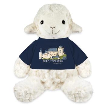 Illustration du château de Stolberg, dessin à la main - Mouton en peluche Annika MiniFeet® - bleu marine - Devant