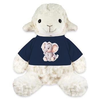 Éléphant - Mouton en peluche Annika MiniFeet® - bleu marine - Devant