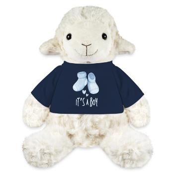 Blue Baby Booties It's a Boy - MiniFeet® Sheep Annika - french navy - Front