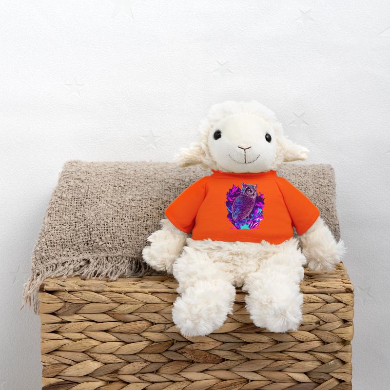 Neon Eule Psychedelische Eulen Kunst MiniFeet® Schaf Annika