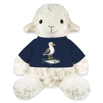 Möwe auf Forelle Cartoon - MiniFeet® Schaf Annika - French Navy - Vorne