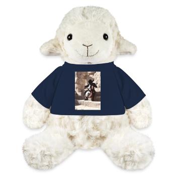 Futuristic Astronaut Playing Cello on Stones - MiniFeet® Sheep Annika - french navy - Front