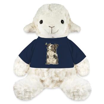 Border Collie Dog with Butterfly - MiniFeet® Sheep Annika - french navy - Front