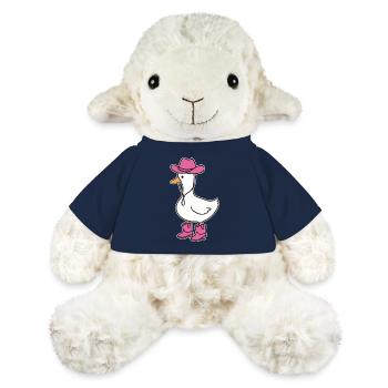 Pink boots duck in cowboy look - MiniFeet® Sheep Annika - french navy - Front