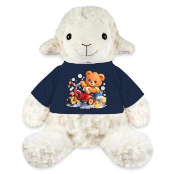 Kids Shirt Bear Cleaning Tricycle Spring Cleaning - MiniFeet® Sheep Annika - french navy - Front
