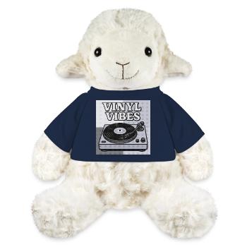 Vinyl Vibes Retro Turntable Design - MiniFeet® Sheep Annika - french navy - Front