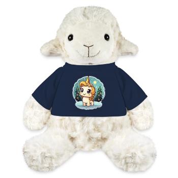 Winterzauber Einhorn im Schneewald - MiniFeet® Schaf Annika - French Navy - Vorne