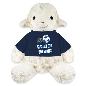 Tee-Shirt Mamie Supporter Footeux - Mouton en peluche Annika MiniFeet® - bleu marine - Devant