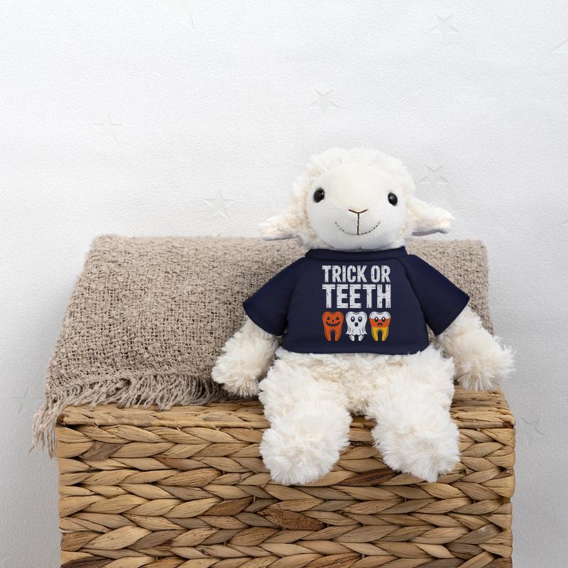 Trick oder Teeth Halloween-T-Shirt MiniFeet® Schaf Annika