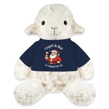 Weihnachten & Rotwein – Der spaßigste Weihnachtsmann - MiniFeet® Schaf Annika - French Navy - Vorne