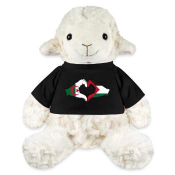 Algérie Palestine Forme de coeur avec les mains - Mouton en peluche Annika MiniFeet® - jaune soleil - Devant