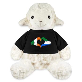 Irlande Sierra Leone drapeau mains forme de coeur utilisé - Mouton en peluche Annika MiniFeet® - jaune soleil - Devant
