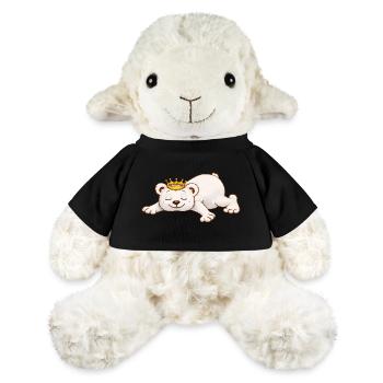 Ours endormi avec couronne – Motif d’animal mignon - Mouton en peluche Annika MiniFeet® - jaune soleil - Devant