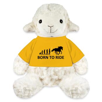 Né pour monter à cheval - Mouton en peluche Annika MiniFeet® - jaune soleil - Devant