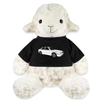 Klassischer Weißer Sedan Linienkunst - MiniFeet® Schaf Annika - Sonnengelb - Vorne