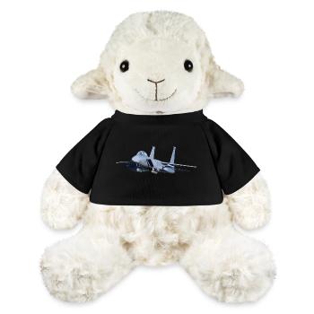 Illustration de l’avion de chasse F-15 - Mouton en peluche Annika MiniFeet® - jaune soleil - Devant
