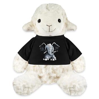 Happy Elefant Mit Blümchen I Elefanten Motiv - MiniFeet® Schaf Annika - Sonnengelb - Vorne