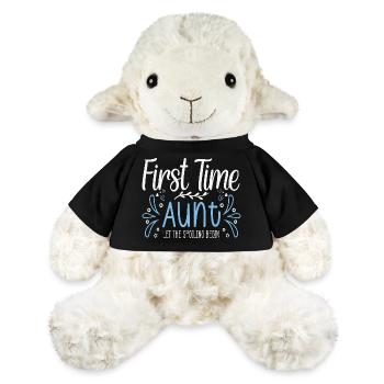Première fois tante bientôt tante - Mouton en peluche Annika MiniFeet® - jaune soleil - Devant
