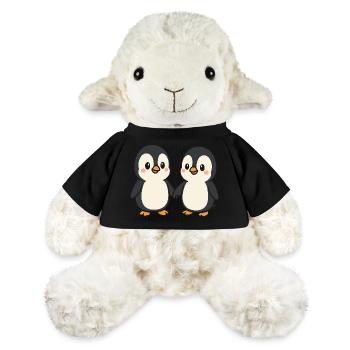 Zwei Pinguine Händchenhaltend - MiniFeet® Schaf Annika - Sonnengelb - Vorne