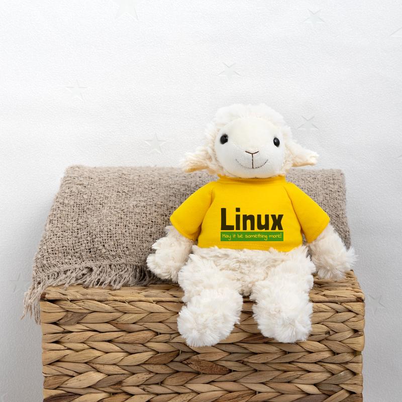 Linux Computer Computerarbeit witzige Sprüche Nerd MiniFeet® Schaf Annika
