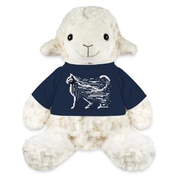 Chat Pixel - Mouton en peluche Annika MiniFeet® - bleu marine - Devant