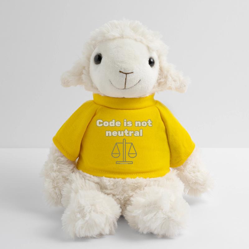 Le code n’st pas neutre Énoncé d’éthique du codeur Mouton en peluche Annika MiniFeet®