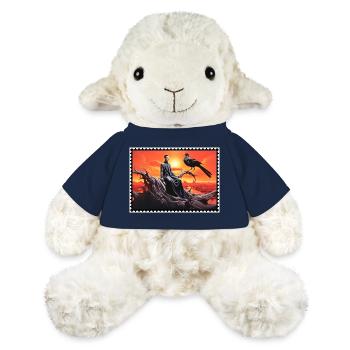 Dark fantasy raven and sunset surreal - MiniFeet® Sheep Annika - french navy - Front